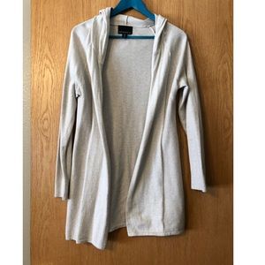 ‼️LAST CHANCE SALE ‼️ CYNTHIA ROWLEY Womens Hooded Tan Cardigan Sweater Long S